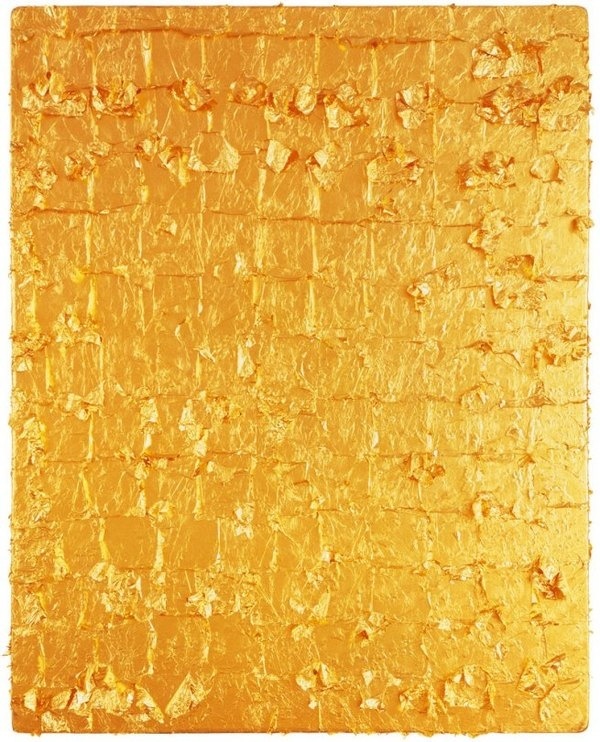 Yves Klein 'Untitled Gold Monochrome' 1962 #golden #gold #surface #shiny