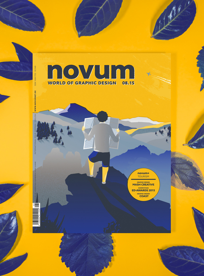 novum, gebrauchsgraphik, cover, magazine, wanderer
