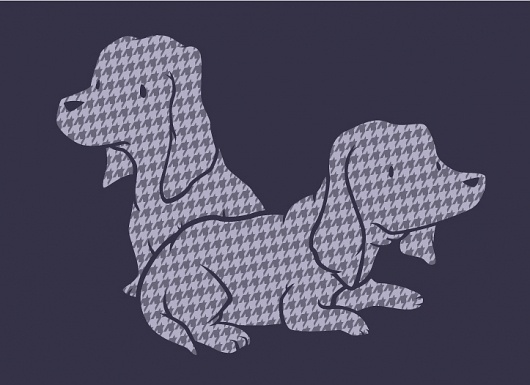 All sizes | Basset Houndstooth | Flickr - Photo Sharing! #illustration #line