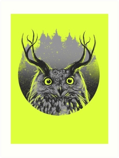Majesty #owl #design #illustration #nature #art