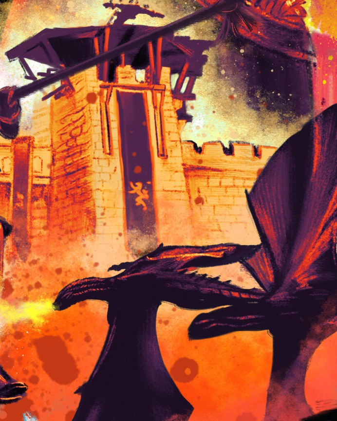 Game of Thrones - Alternate Movie Poster - The Commas #gameofthrones #got #gotseason8 #gameofthronesseason8 #character #characterdesign #westeros #hbo #songoficeandfire #keyart #thecommas #illustration #designagency #brandingagency #marketingagency #illustrationagency #televisionposter #tvseries #tvserial #tvposter