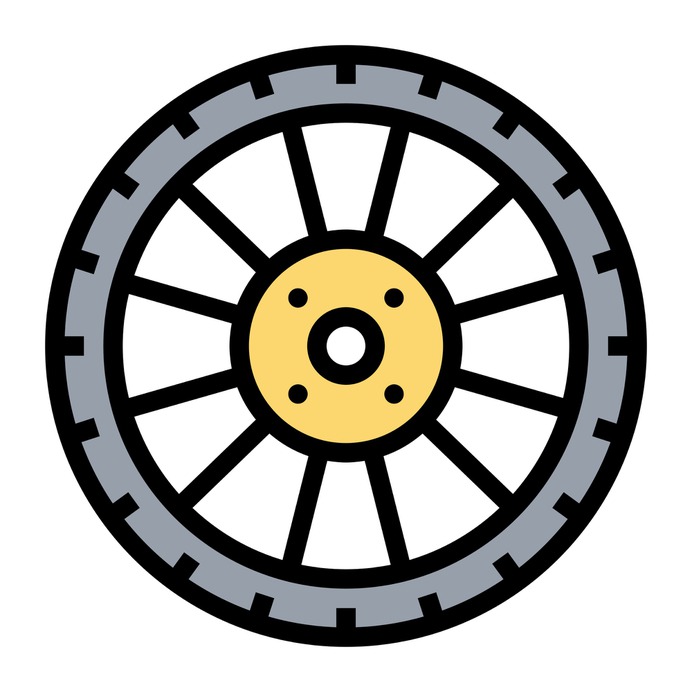 See more icon inspiration related to wheel, car, tire, tyre, pneumatic, construction and tools, transportation, electronics, automobile, part, parts and vehicle on Flaticon.