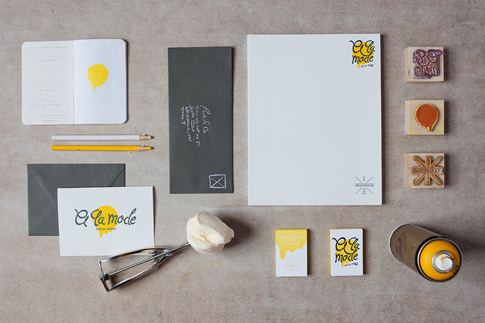 A LA MODE: SOCIAL MEDIA #visual #identity #branding #stationery