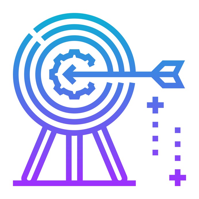 See more icon inspiration related to goal, target, process, arrow, subject, Purpose, finance, objective, network, networking and business on Flaticon.