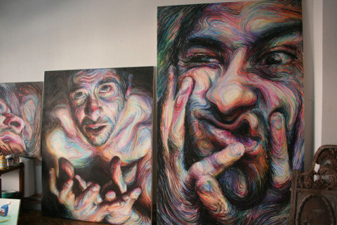 Nikos Gyftakis | PICDIT #design #portrait #painting #art #face