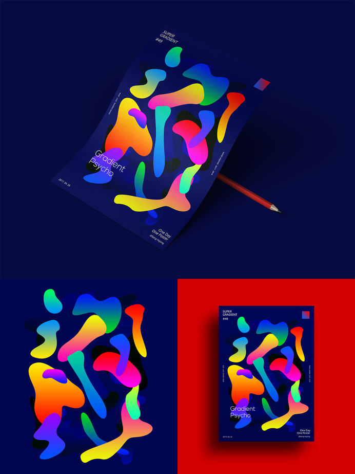 Super Gradient / One Day One Poster on Behance