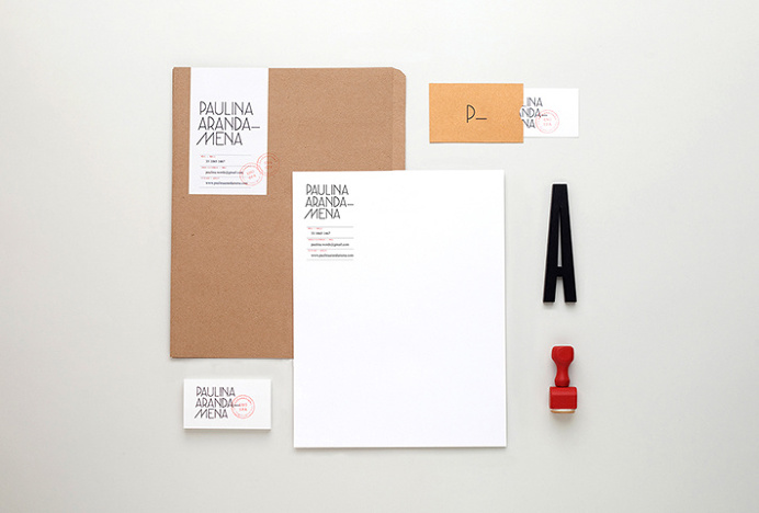Paulina Aranda—Mena by Menta . #graphic #design #typography #stationary