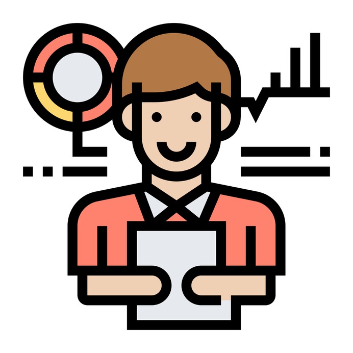 See more icon inspiration related to report, trend, man, person, graphs, user, boy, analysis, information, statistics, avatar and people on Flaticon.