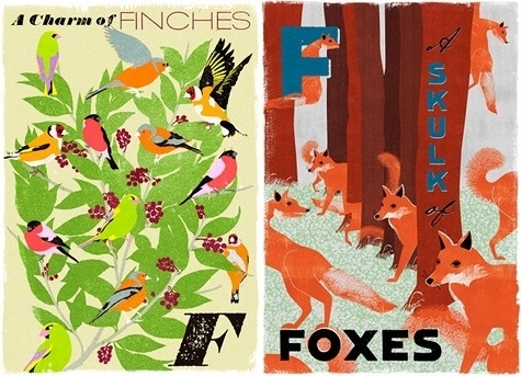 Design*Sponge #birds #illustration #foxes #poster