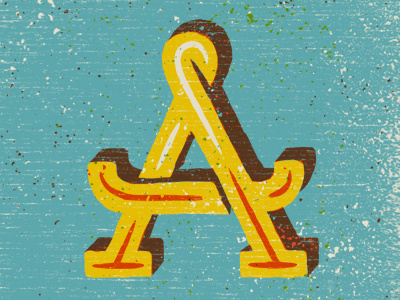 A #a #letter #illustration #type #typogrpahy