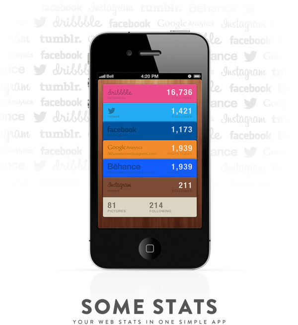 web stats app #stats #mobile