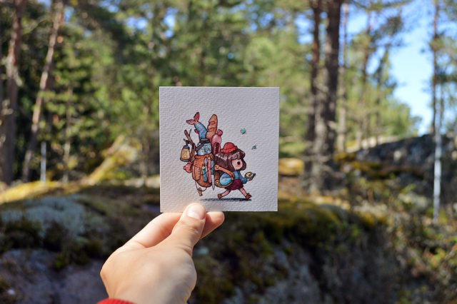 Cute Colorful Small Drawings by Marija Tiurina