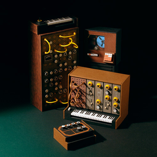 Moog Acid #miniatures #synth #craft #art #paper