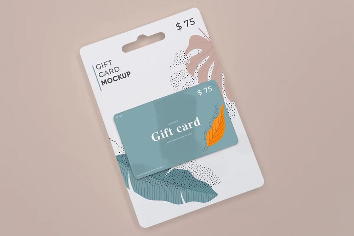 Gift Card Voucher Mockup