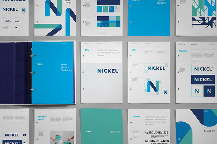 Nickel Labs Logo Brand Guidelines by Javier Garcia