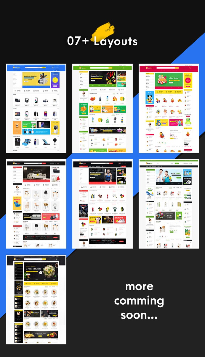 #MegaMarket #MegaShop - #Opencart #MultiPurpose #Responsive #Theme | #TemplateTrip #eCommerce #Website #Template #Design