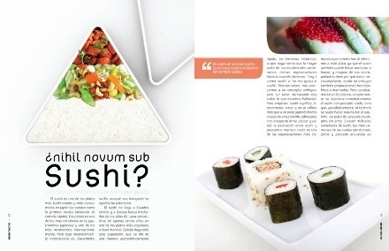 revista-4_440.jpg (440×284) #food #sushi #grid #layout #shcool #editorial #magazine