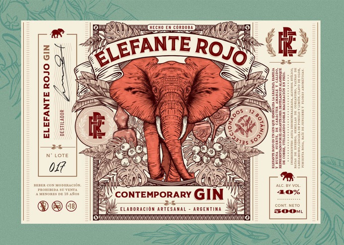 Red Elephant /// Cordovan Artisan Gin 🐘🍹🇦🇷