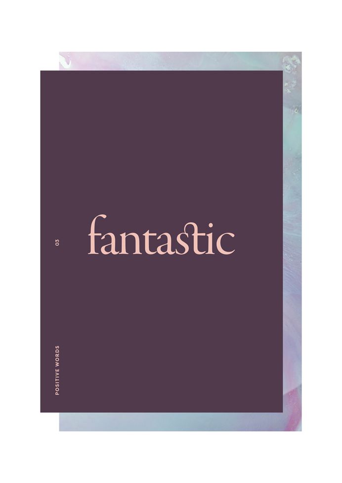 Lu's Book of Positive Words on Behance