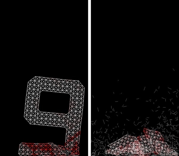 tha ltd. » CRASH #white #crash #black #grid #shatter #typography