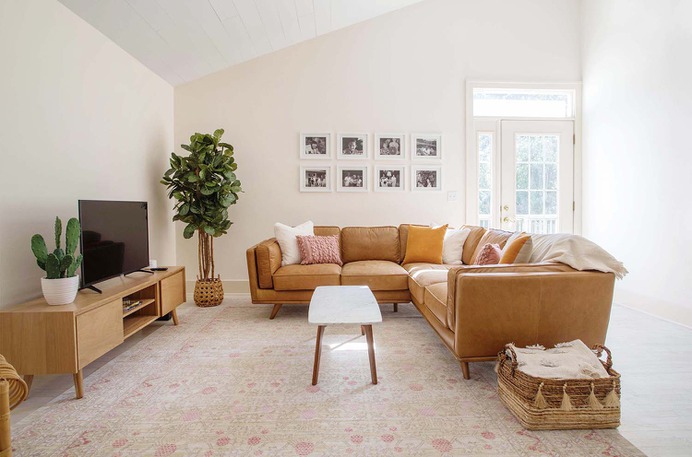 Holiday House Living Room Before & After - A Beautiful Mess