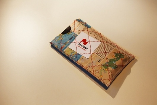 Flagbag on the Behance Network #stitching #packaging #reuse #newspaper #recycling #sew #stitch #package #flagbag
