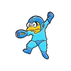 Mega Moleman soft enamel pin by The Factory Kids for Grackle Distro http://grackledistro.bigcartel.com/product/mega-moleman #megaman #molem