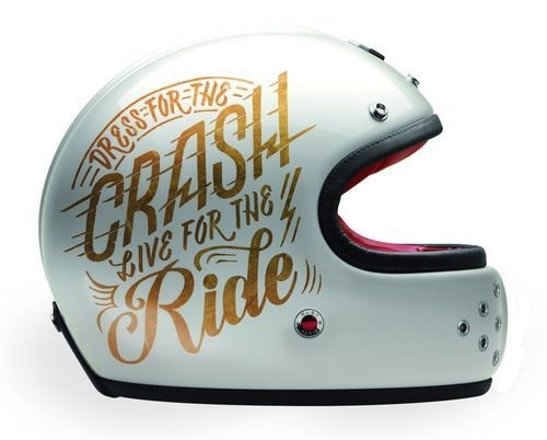 Dress For The Crash, Live For The Ride by Jen Mussarihttp://www.fromupnorth.com/typography inspiration 845/ #typography