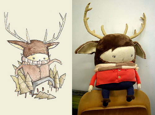 2266875464_03699c9339.jpg (500×373) #illustration #toy #sketch #creature