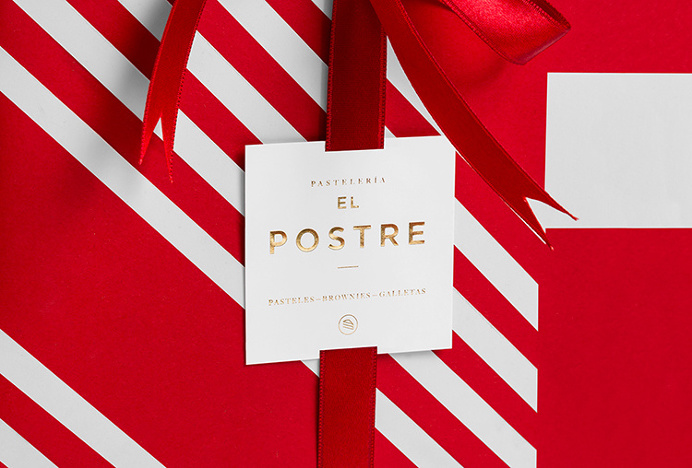 El Postre by Anagrama #label #logo #gold