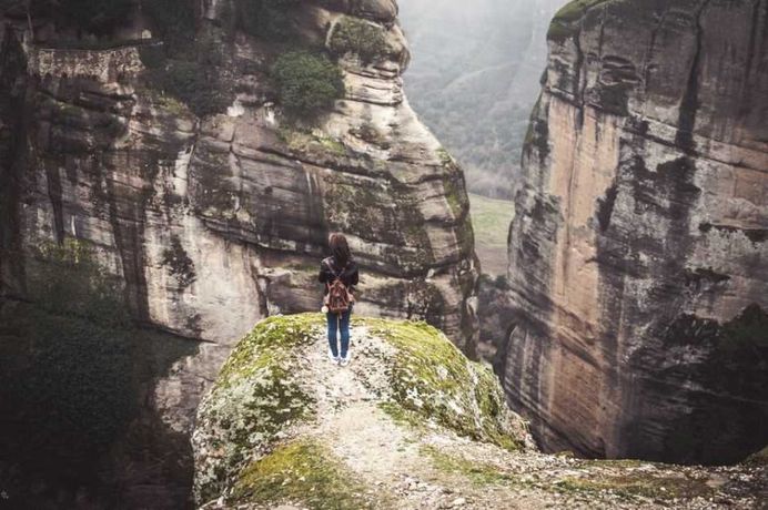 Afraid the edge photo by Jason Blackeye