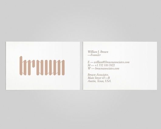 Brown Associates ID #associates #branding #mexico #design #graphic #burocrata #brown #monterrey #logo