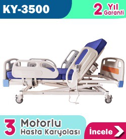 3 Motorlu Hasta Yatağı