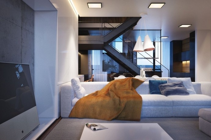 Cozy Apartment Exhibiting Diverse Textures in Kiev: House S #interior #modern #cozy #design #decor #apartment