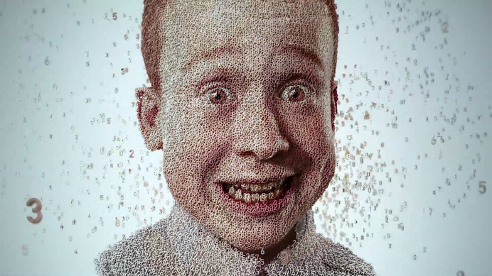 #boy #numbers #cgi #animation #postproduction #mapping #3D #particles #sujet #advertising