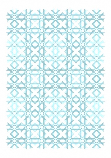 Vector Drawings - February and March on the Behance Network #blue #pattern