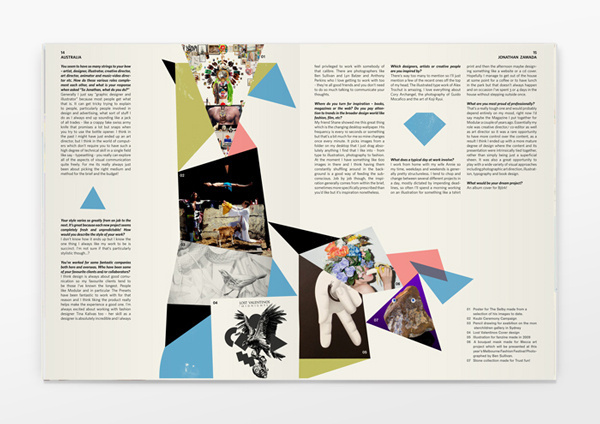 Six Pockets Magazine #geometry #colours #publication #spread #editorial #magazine
