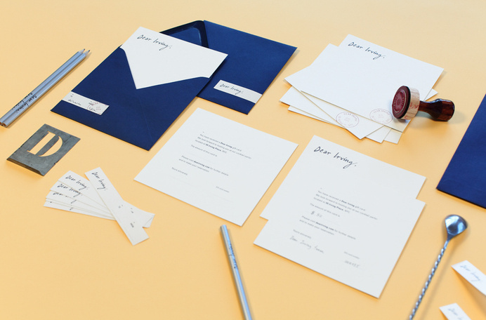 LaPlanche Design | Dear Irving #stationary #branding #identity #bar #cocktail
