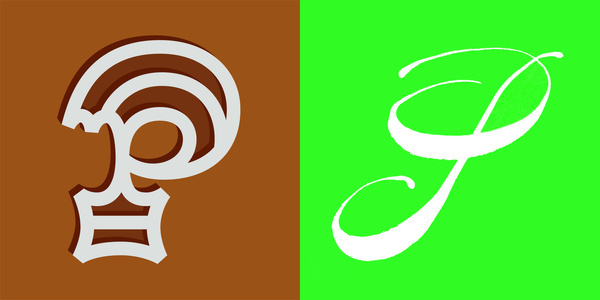 Unusual P #calligraphy #lettering