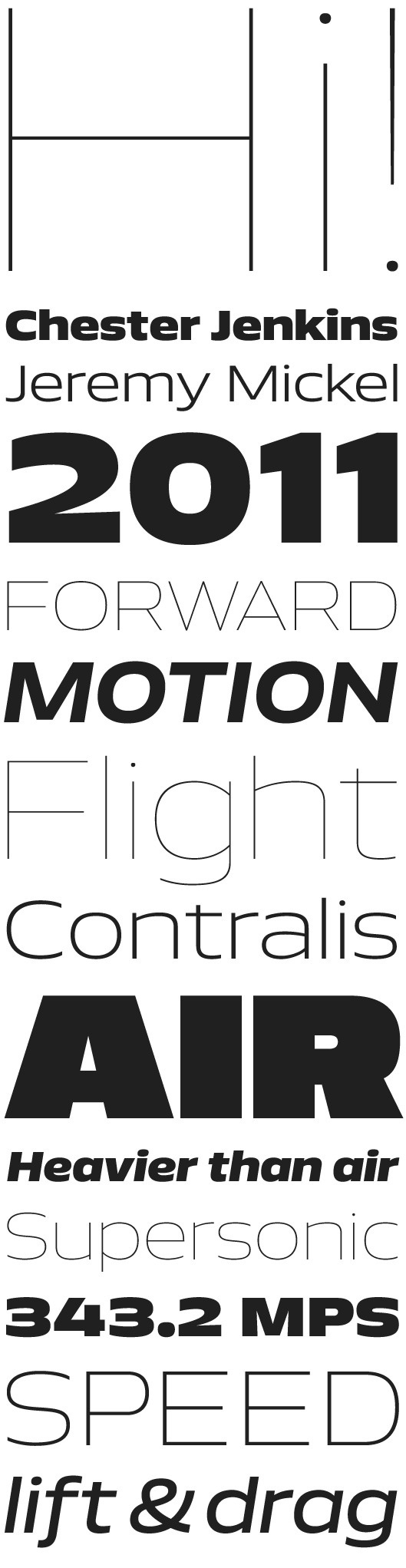 Aero by Chester Jenkins & Jeremy Mickel #font #constellation #serif #sans #type #typography
