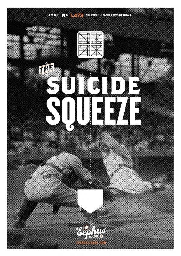 Suicide Squeeze « Eephus League #baseball #poster