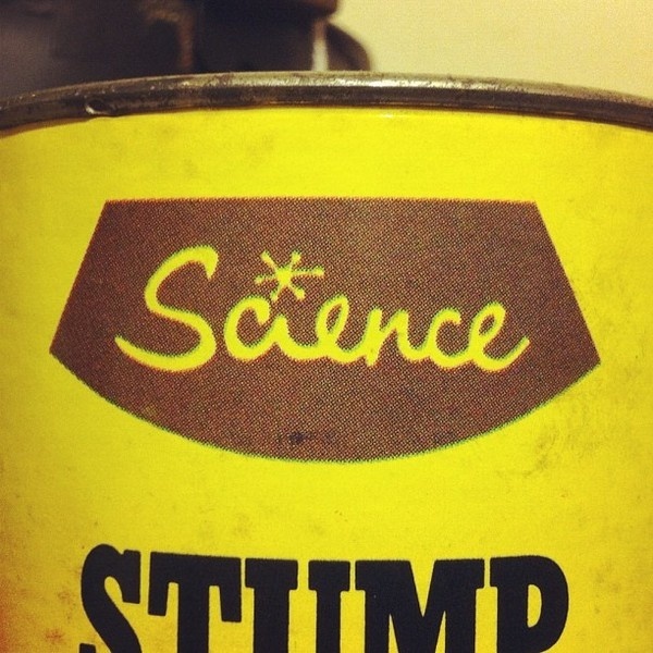 Science Can #tin #science #typography