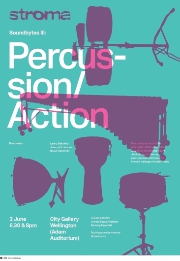 Stroma: Percussion/Action on Dropula - The inspirational catalogue #poster #typography