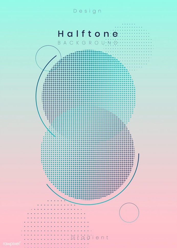 Futuristic halftone design | Free stock vector