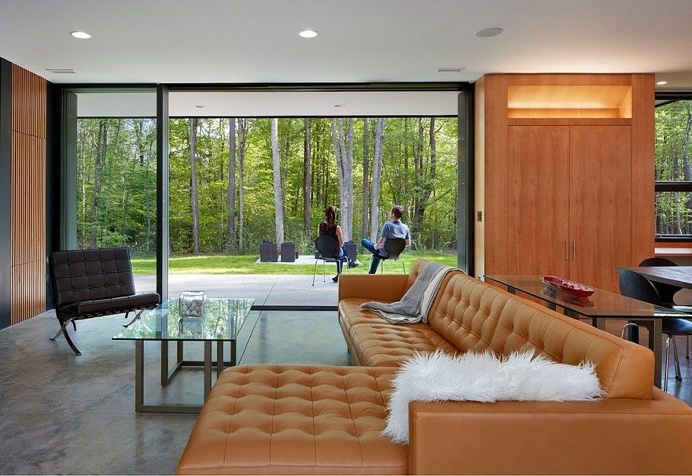 This Two-Story House Has a Central Living Room that Can Be Fully Opened for Inside/Outside Living 7
