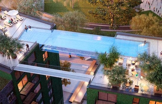 World's first 'sky pool' #EmbassyGardens #NineElms #London #SkyPool
