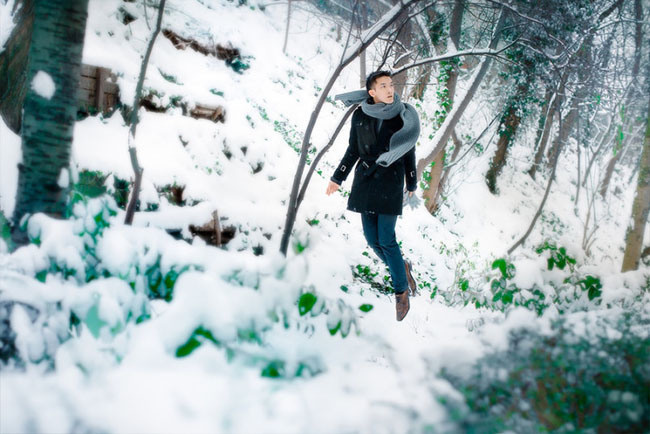 The Levitator : Self-Portraits In Dance Poses by Mickael Jou