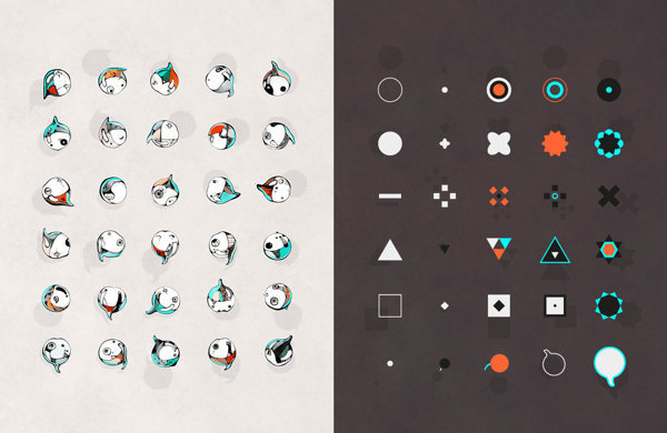 Before and After #vector #pictogram #print #shapes #illustrations #book #art
