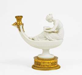 Probably France, Empire Lamp #porcelain