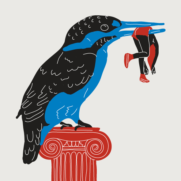 Kingfishers, 2012 #illustration
